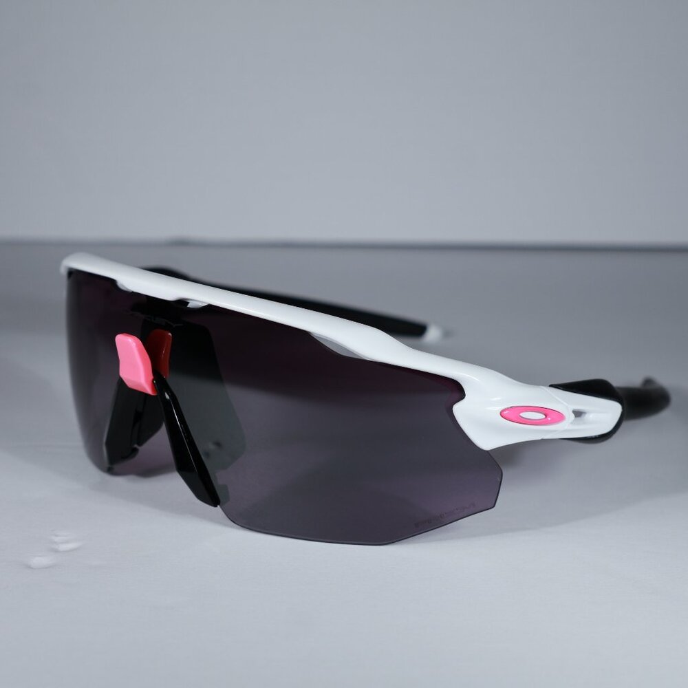 Oakley Radar EV Advancers Polished White Primz Road Black Pink Logo OO9442-0438 - Picture 5 of 14
